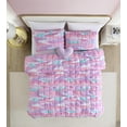 thumbnail image 2 of Staci Swirl Pink 4-Piece Soft Embellished Microfiber Comforter Set - Full, 2 of 6