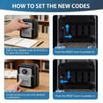 thumbnail image 5 of Upgraded Wall Mount Key Safe Box with 4 Digit Combination Lock and Backup Key for Secure Weatherproof Storage of Keys and Valuables, 5 of 8