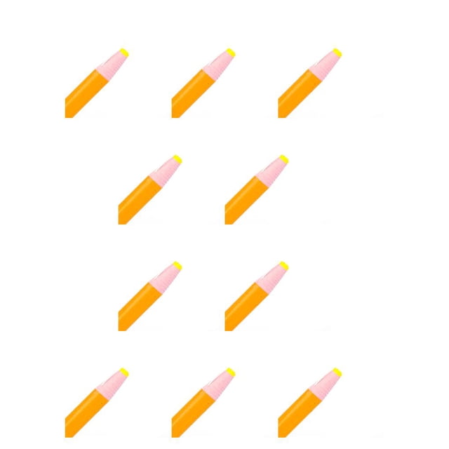Toystoory Home Portable Tailor Chalk Dressmaking Clothes Making Color Crafting Random Accessories DIY Sewing Pencil Marker amarillo 10piezas