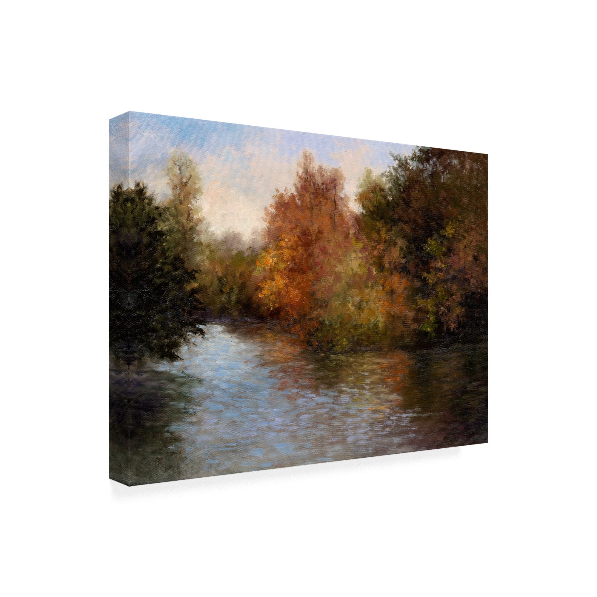 Trademark Fine Art 'A Light On The Lake' Canvas Art by Mary Jean Weber
