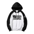 thumbnail image 4 of GIPQJK Hoodies for Men 4x-5x American Flag Print Long Sleeve Hooded Sweatshirts Loose Fit Patriotic Pullover Tops Usa Flag Hoodies Sweatshirts with Pockets,White M, 4 of 6
