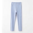 thumbnail image 6 of WQNVRNR Girls Stretchy Leggings Fall Comfortable Slim Fit Elastic Waist Casual Pants Light Blue 13 Years, 6 of 6