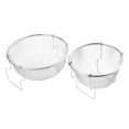 thumbnail image 1 of 2 Pcs Panier Rond pour Frire Nourriture Panier Frit avec Poignée Pliable, 1 of 7