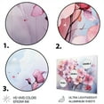 thumbnail image 3 of Designart "Pansies Flowers Asian Painting IV" Asian Metal Wall Art, 3 of 5