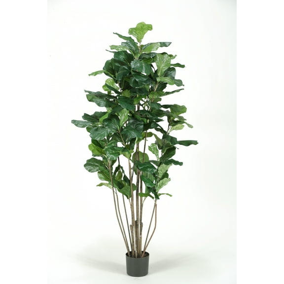D & W Silks 5' Potted Fiddle Leaf Fig Tree