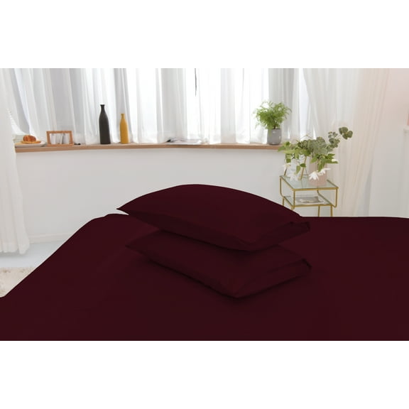 Queen Rayon Made From Bamboo Sheet Set - Softer Than Cotton Queen Size - Wrinkle Free - 16" Deep Pockets - 4 Piece - 1 Fitted Sheet, 1 Flat, 2 Pillowcases Queen Eggplant