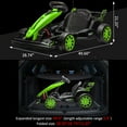 thumbnail image 5 of 24V Go Kart,Electric Drift Kart Car with Length Adjustable Seat,Outdoor Ride on Toy with Speed Mode,Go Cart for Kids 6-12 Years Old,8.5 MPH, 5 of 7