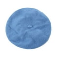 thumbnail image 4 of AYYUFE Women Wool Felt Beret Cap Winter Girl Warm Solid Color Beret French Artist Beanie Hat Ski Cap for Cold Weather, 4 of 4