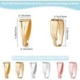 thumbnail image 3 of 150Pcs Pinch Clip Clasp Bail Brass Snap Bail Hook Necklace Clasps Dangle Pendant Chain Connectors Necklace Clips for Jewelry Findings(Gold/Silver/Rose Gold), 3 of 9