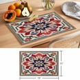 thumbnail image 6 of Boho Floral Placemats Set of 2, Abstract Geometric Texture Non-Slip Place Mats Washable Table Mats for Kitchen Dining Table Decorations Indoor/Outdoor, 6 of 9