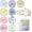 Colorful-floral, variant on PETGLE Mini Christian Compact Mirrors - 36Pcs Flower Sketch Art Bible Verse Compact Mirrors Bulk Small Portable Round Pocket Makeup Mirror Christian Inspirational Church Party Favors Gifts for Women