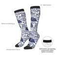 thumbnail image 6 of Fotbe Blue Fish1 print Women's Men's Novelty Crew Socks Cotton Socks Knee High Socks for Walking,Running,Nurses,Pregnancy, 6 of 8