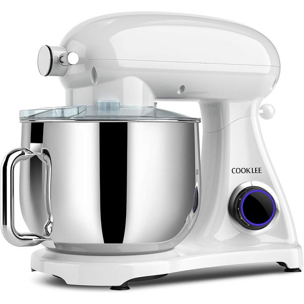 All-Metal COOKLEE Stand Mixer, 800W 8.5-Qt. Kitchen Mixer 10+1