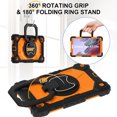 thumbnail image 6 of Dteck Samsung Galaxy Tab A7 Lite 8.7 Inch 2021 (SM-T220/T225)-Heavy Duty Protection Shockproof Case,360°Rotating Hand Stand with Pencil Holder Adjustable Shoulder Strap for Galaxy tab A8 Case,Orange, 6 of 8