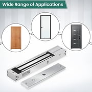 Electric Magnetic Lock, Electromagnetic Door Lock Holding Force for Access Control, 600LBs/280KG, OutSwinging Door Access Control System, Single Door 12V