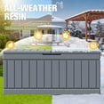 thumbnail image 3 of Homall 82 Gallon Outdoor Storage in Resin Deck Box Lockable Deck Box, Gray, 3 of 7