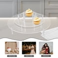 thumbnail image 4 of STRANDCHIC 1Set Acrylic Cake Pedestal Stand Perfect for Buffet Tables, 4 of 6