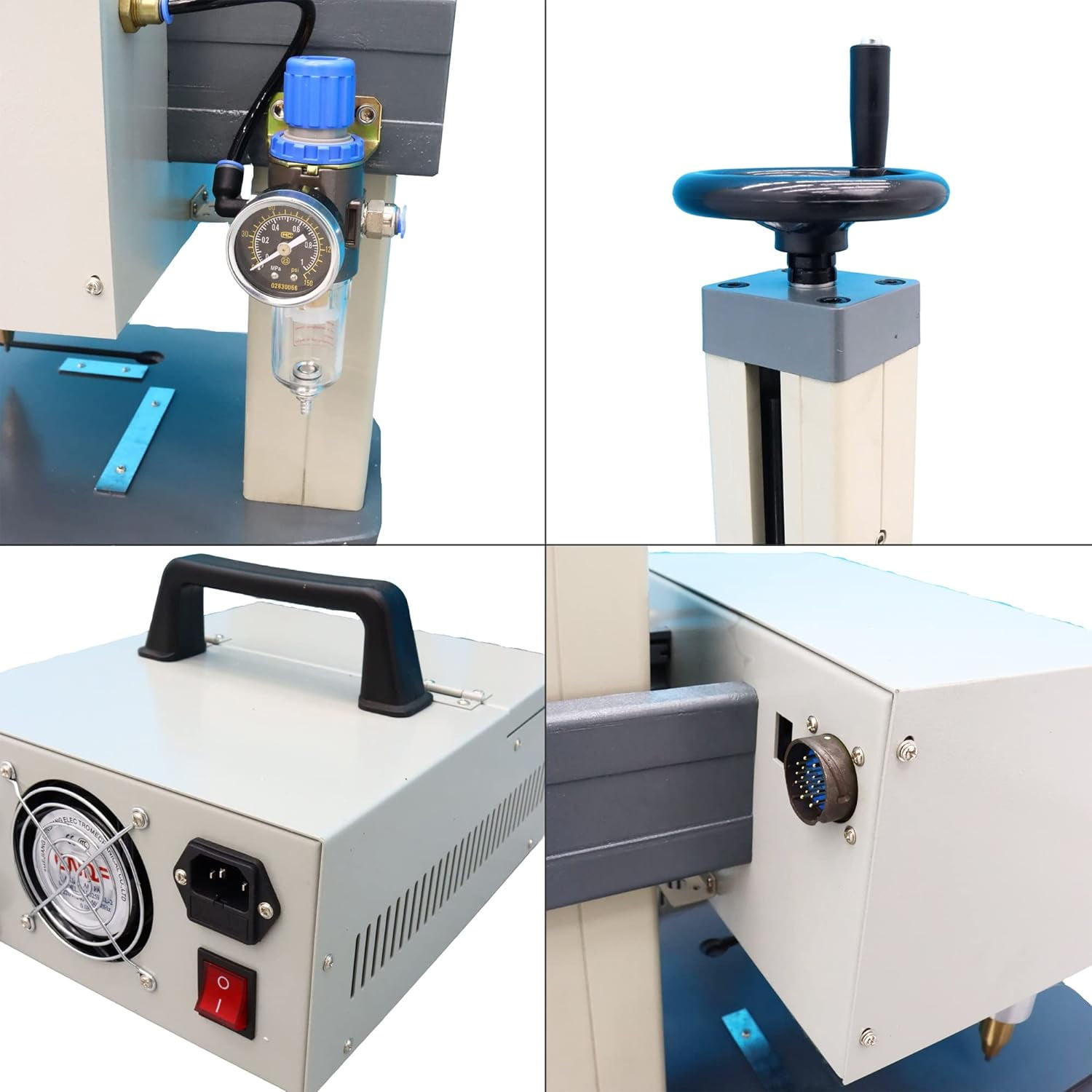 Pneumatic Dot Peen Marking Machine Metal Print Integrated Engraving Machine with 7" LCD Touch Screen