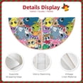 thumbnail image 3 of Fotbe Cartoon Marine Animals Pattern Christmas Tree Skirt, Tree Skirts Plush Christmas Decorations, Christmas Tree Skirts Xmas Decorations Holiday Party Decor-36", 3 of 6