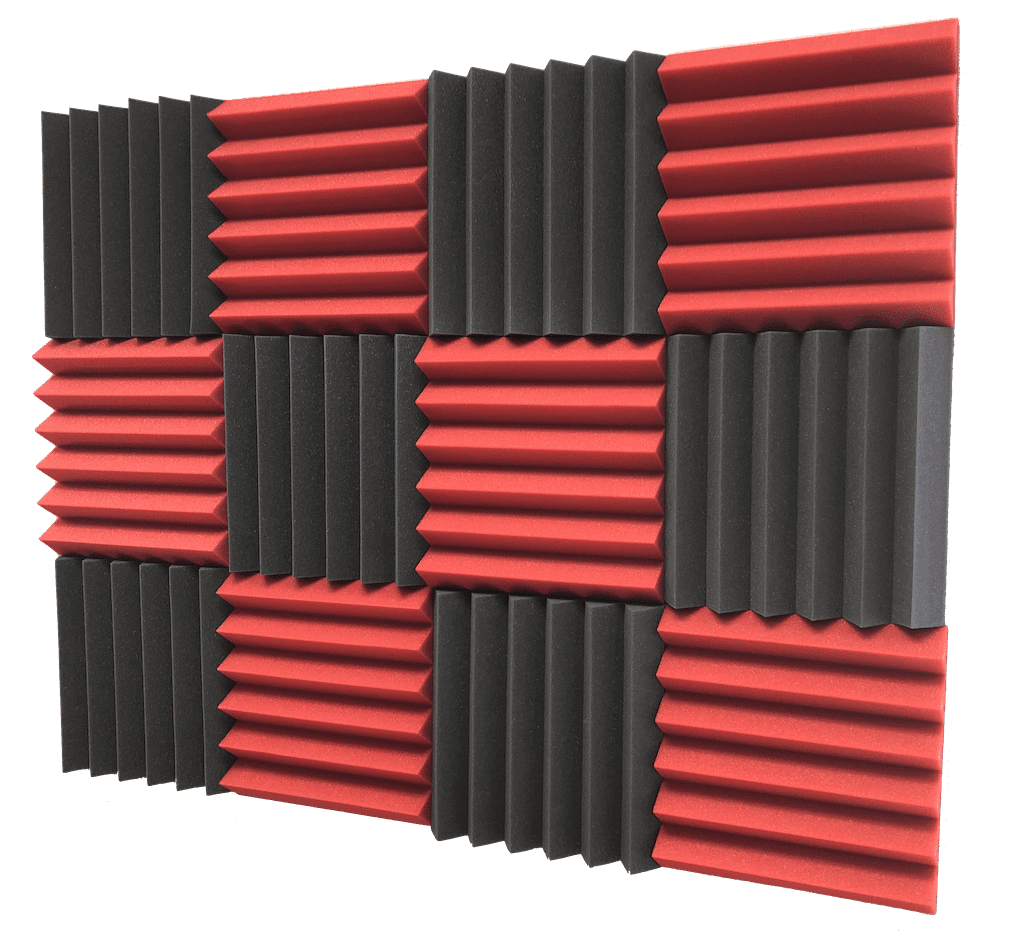 12 Pk 2x12x12 Charcoal Soundproofing Foam Acoustic Egg Crate Tiles Studio Foam Sound Wedges 