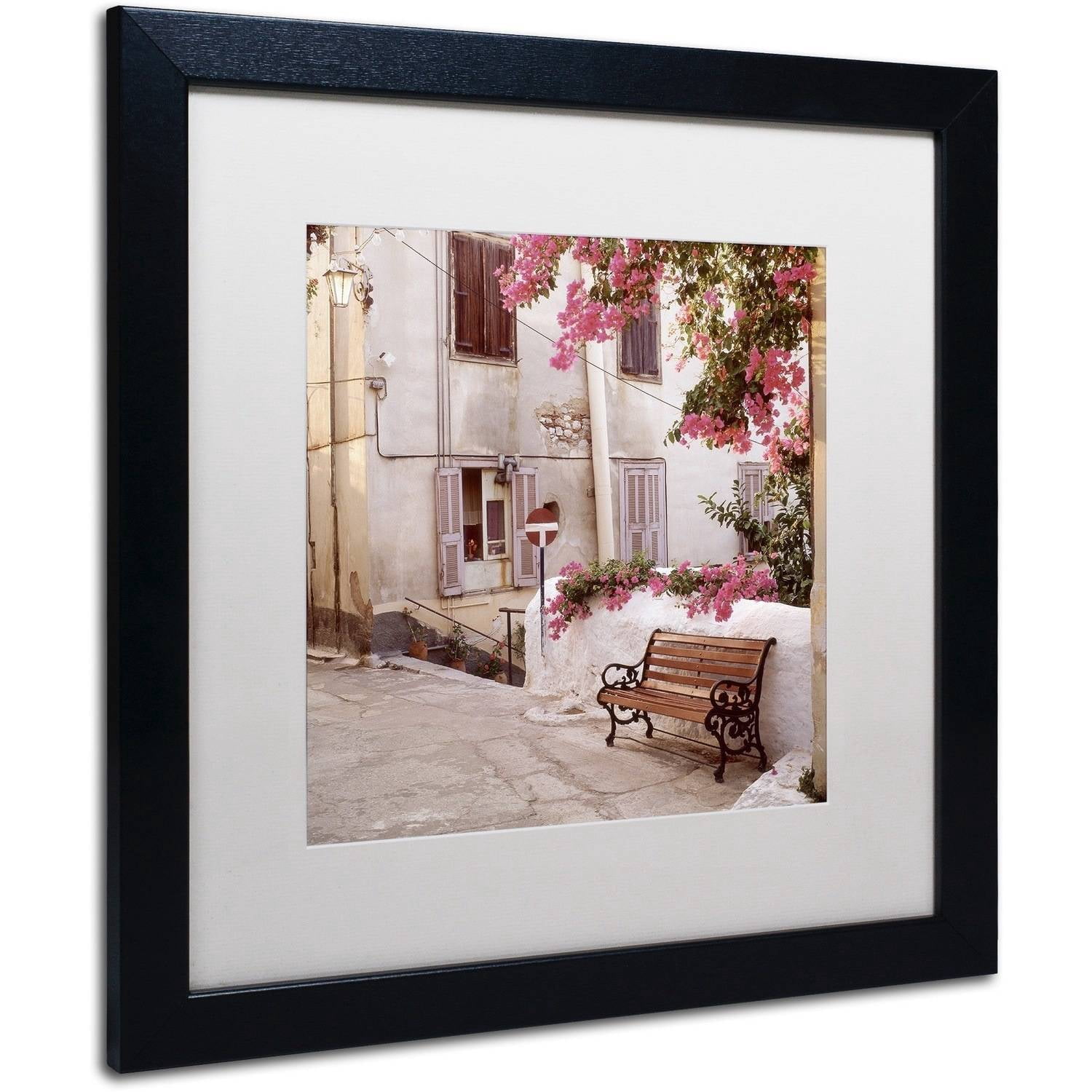Trademark Fine Art "Provence I" Canvas Art by Alan Blaustein, White Matte, Black Frame