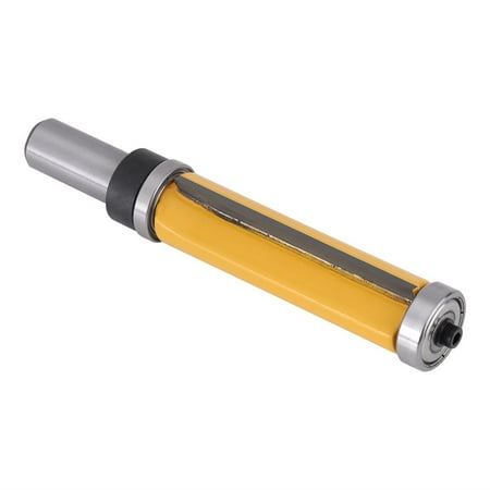 

Zerone Wood Edge Router Bit Woodworking Bit Straight Woodworking Router Bit Edge Finishing Tool 2-1/2 L x 3/4 Dia x 1/2 Shank w/ Bearings