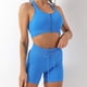 thumbnail image 2 of Conjunto De Yoga 2 piezas de ropa deportiva para mujer, ropa deportiva sin costuras, artículos deportivos (azul S) Sywqhk Para Estrenar, 2 of 5