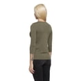 thumbnail image 2 of Womens Three Quarter Sleeve Blouse Casual Wear, XXXL, Khaki, by Ambesonne, 2 of 4
