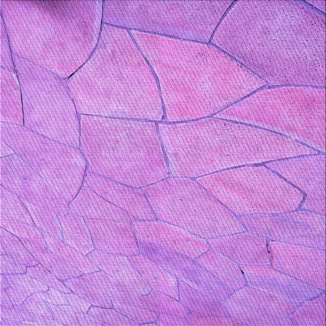 Ahgly Company Machine Washable Indoor Square Transitional Violet Purple Area Rugs, 4' Square