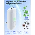 thumbnail image 2 of Plug-in negative ion air purifier quiet air freshener, suitable for bedroom, office, basement - portable mini air purifier, removes odors, dust, pet odors (white), 2 of 2