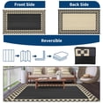 thumbnail image 4 of Tapis d'Extérieur – Géométrique Moderne Réversible Imperméable – Paille Plastique, Résistant aux Intempéries – Tapis de Camping Portable – Jardin, Cour Arrière et Balcon, 4 of 8