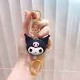 thumbnail image 5 of LLavero de peluche de gatito Sanrioed Kawaii para niñas, colgante de bolsa de Keroppi, juguetes de muñeca de dibujos animados, Kuromi retráctil, Mymelody, Cinnamoroll, 5 of 5