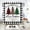 White, variant on Merry Christmas Shower Curtain Sets with Rugs, Red Buffalo Plaid Bathroom Decor Sets, Xmas Tree Waterproof Fabric Shower Curtain with 12 Hooks and Toilet Rugs