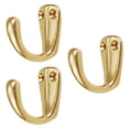 thumbnail image 2 of Ganchos multiusos para abrigos de pared, ganchos multiusos de latón para Organización del hogar, ganchos para ropa, ganchos decorativos resistentes, 3 Dorado, 2 of 8