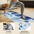 thumbnail image 4 of Colorful Tie Dye Pattern Hot Yoga Mat Towel Non Slip for Hot Yoga - Quick-Drying Yoga Mat Cover with 4 Corner Pockets with Travel Bag - Hot Yoga Towel Non Slip Grip Moisture Wicking Sweat 70"x26", 4 of 6