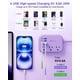 thumbnail image 3 of Power Strip Beeiker 9 en 1 con 3 enchufes y 6 puertos USB, color morado, 3 of 8