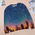 thumbnail image 6 of Sweatshirt For Womens Crewneck Galaxy Star Outer Space Hoodies Teen Girls Cute, 6 of 7