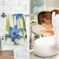 thumbnail image 6 of Coolnut Hand Towels Blue Florals 2 PCS, Cotton Bath Towels Drying Face Hands Body Decorative Water Absorbent Lightweight Washcloth for Bathroom Ktichen Travel Gym, 16"×28", 6 of 6