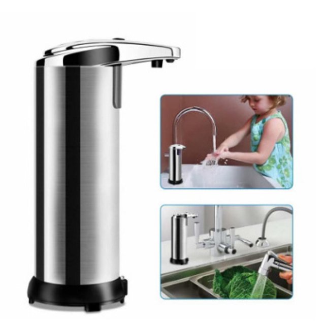 Distributeur de Savon Automatique, Distributeur de Savon Liquide Sans Contact avec Capteur Infrarouge