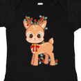 thumbnail image 4 of Inktastic Cute Christmas Reindeer with Christmas Lights Boys or Girls Baby Bodysuit, 4 of 5