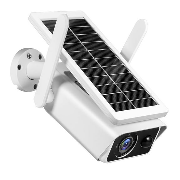 Leyfeng Outdoor Solar Security Camera 4MP Chargeable Battery Wireless WiFi Home Surveillance Camera with PIR Motion Detection, Night Vision, 2-Way Audio, IP66 Waterproof