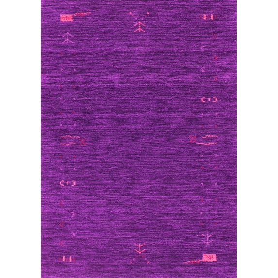 Ahgly Company Indoor Rectangle Abstract Pink Contemporary Area Rugs, 8' x 12'