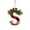 S, variant on Personalized Christmas Ornaments, DIY Letter Christmas Tree Pendant, Customizable Xmas Hanging Decor for Family Home Party(A)
