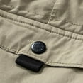 thumbnail image 4 of Mgmyaa Men's Stretch Cargo Shorts Casual Drawstring Comfortable Workwear Shorts, 4 of 8