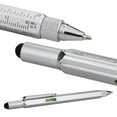 thumbnail image 5 of WOVTE Gifts Multi Tech Tool Pen 6 in 1 Stylus Pen - Screwdriver Pen with Ruler, Levelgauge, Ballpoint Pen Black ink (Silver), 5 of 6