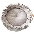 thumbnail image 1 of Fluffy Pet Dog Cat Bed Mat Suministros Cálidos Ajustables Cojín Punto Gris Claro Sunnimix Casa de la cama del gato, 1 of 8