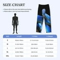 thumbnail image 4 of Picia Blue Viper Snake Mens Soft Woven Cotton Elastic Waistband Sleep Pajama Pant Lounge Sleep Pant With Pockets And Drawstring-Large, 4 of 9