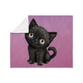 thumbnail image 3 of CafePress - PD Moreno's Black Cat - Soft Fleece Throw Blanket, 50"x60" for All Ages, 3 of 4