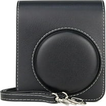 elitegadget PU Case for Fujifilm Instax Mini 40 Instant Camera, PU Bag Cover with Removable Strap Camera Case (Black)