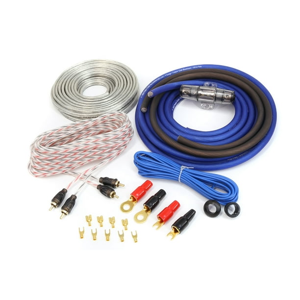 KnuKonceptz KCA Complete 8 Gauge Amplifier Wiring Installation Amp Kit